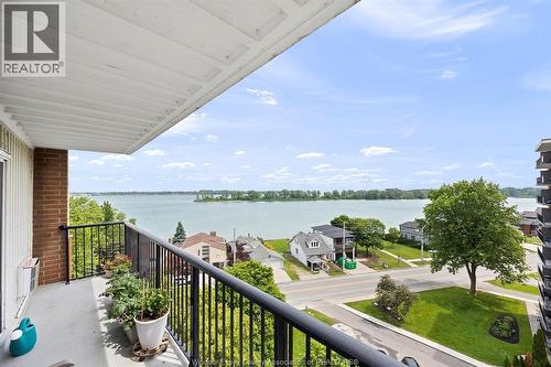 8591 Riverside Dr. E. Unit# 802, Windsor, ON - Outdoor With Body Of Water With Balcony With View