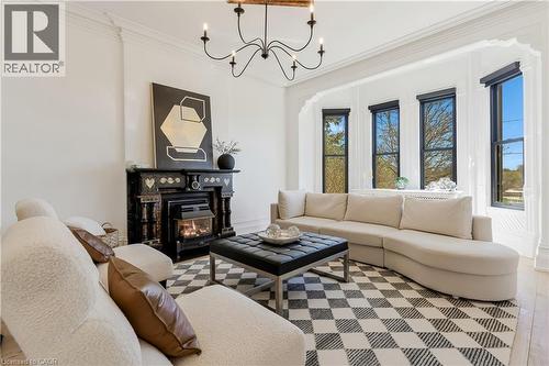 24 Park Avenue, Cambridge, ON - Indoor Photo Showing Living Room With Fireplace