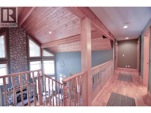 Gorgeous vaultted ceilings overlook the living and dining rooms. - 19-3453 Cessna Road, Enderby, BC - Indoor Photo Showing Other Room