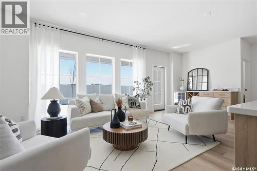 24 720 Brighton Boulevard, Saskatoon, SK - Indoor Photo Showing Living Room