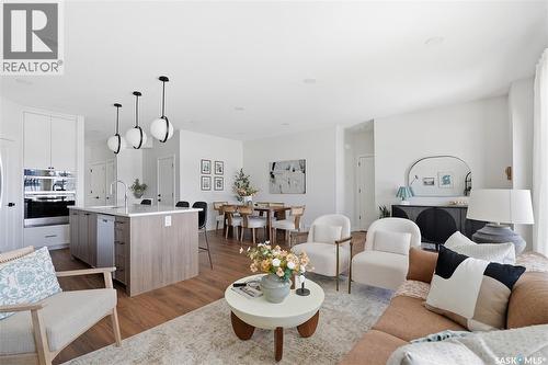 22 720 Brighton Boulevard, Saskatoon, SK - Indoor Photo Showing Living Room