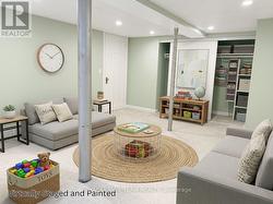 Virtually Staged & Painted Basement - 