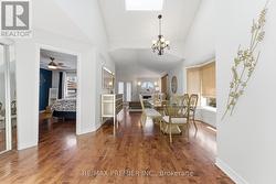 Dining rm w/Vaulted ceiling & skylight - 