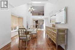 Dining rm w/Vaulted ceiling & skylight - 