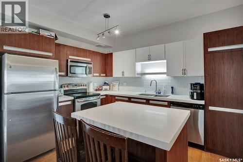 312 1015 Patrick Crescent, Saskatoon, SK - Indoor Photo Showing Kitchen With Stainless Steel Kitchen With Double Sink