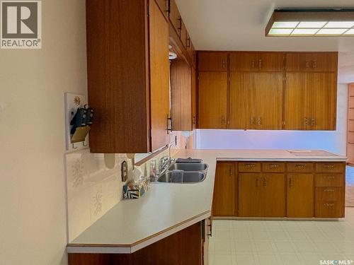 402 Fourth Street, Kipling, SK - Indoor Photo Showing Kitchen With Double Sink