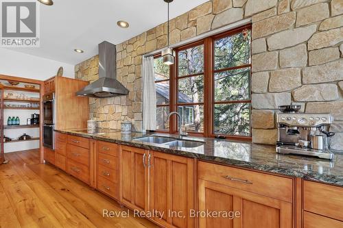 12 Walker Road, Tiny, ON - Indoor Photo Showing Kitchen With Double Sink