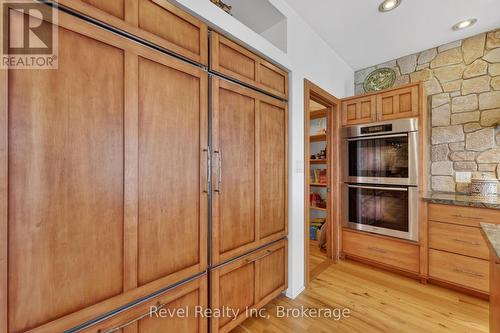 Custom cabinetry , Double Fridge & walk in Pantry - 12 Walker Road, Tiny, ON - Indoor