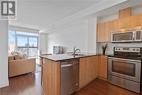 150 Water Street N Unit# 904, Cambridge, ON - Indoor Photo Showing Kitchen With Stainless Steel Kitchen