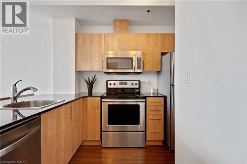 150 Water Street N Unit# 904, Cambridge, ON - Indoor Photo Showing Kitchen With Stainless Steel Kitchen