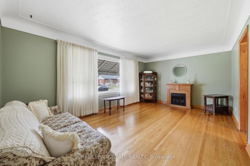 37 Central Park Avenue, Hamilton, ON - Indoor Photo Showing Living Room With Fireplace