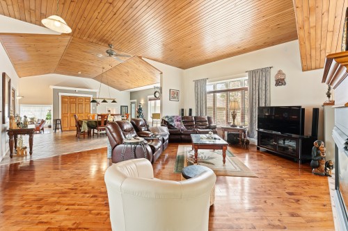 Salon - 70 Ch. Southière, Magog, QC - Indoor Photo Showing Living Room With Fireplace