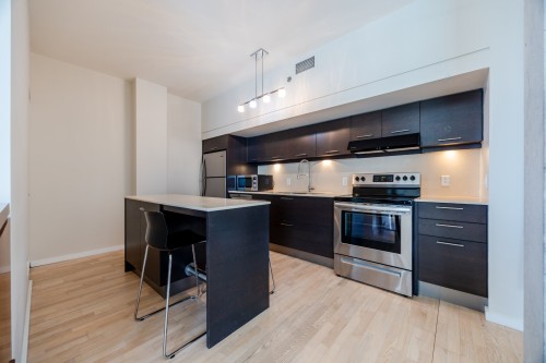 Cuisine - 2706-350 Boul. De Maisonneuve O., Montréal (Ville-Marie), QC - Indoor Photo Showing Kitchen With Upgraded Kitchen