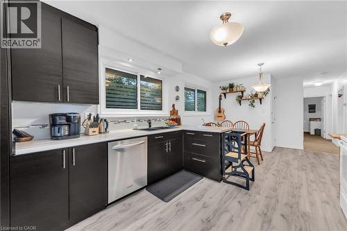 5 Burrwood Drive, Hamilton, ON - Indoor Photo Showing Kitchen With Double Sink