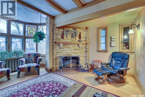 2834 Rae Street, Regina, SK - Indoor Photo Showing Other Room With Fireplace