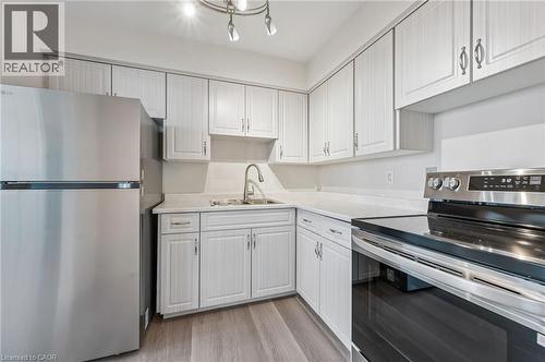 24 Midland Drive Unit# 604, Kitchener, ON - Indoor Photo Showing Kitchen With Double Sink