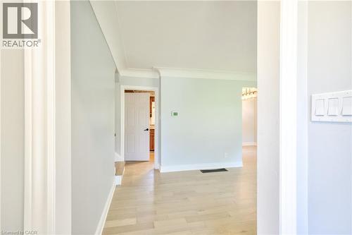 Interior entryway with light wood-finish flooring - 31 Brodick Street, Hamilton, ON - Indoor Photo Showing Other Room