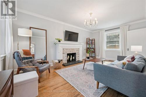 87 Lydia Street, Kitchener, ON - Indoor Photo Showing Living Room With Fireplace