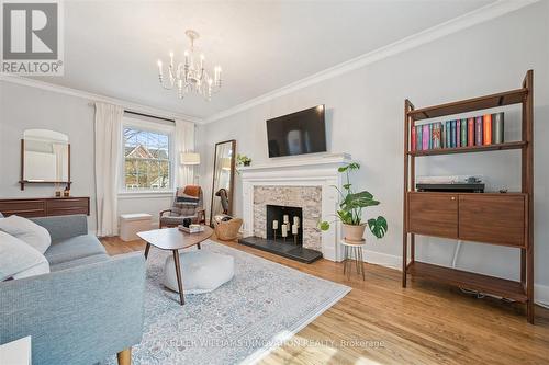 87 Lydia Street, Kitchener, ON - Indoor Photo Showing Living Room With Fireplace