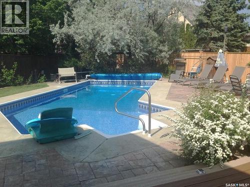 3623 Hanna Bay, Regina, SK - Outdoor With In Ground Pool With Deck Patio Veranda With Backyard