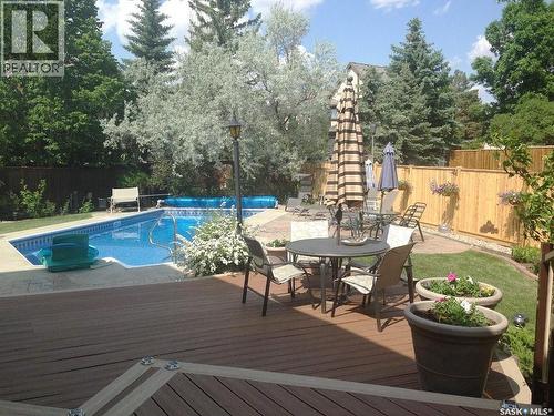 3623 Hanna Bay, Regina, SK - Outdoor With In Ground Pool With Deck Patio Veranda