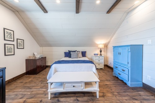 Mezzanine - 49 Rue De La Pointe, La Minerve, QC - Indoor Photo Showing Bedroom