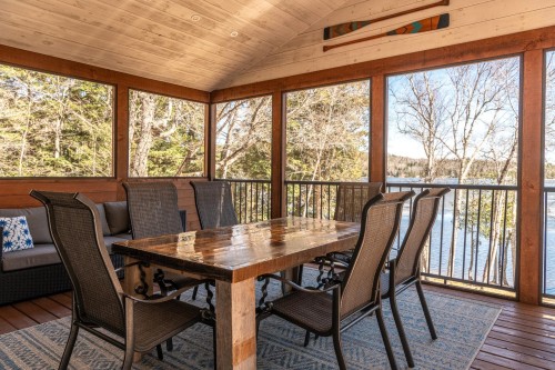 Véranda - 49 Rue De La Pointe, La Minerve, QC -  Photo Showing Dining Room