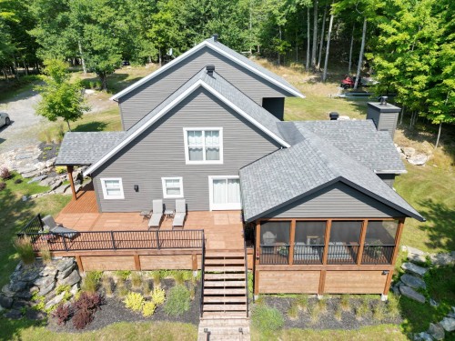 Vue d'ensemble - 49 Rue De La Pointe, La Minerve, QC - Outdoor With Deck Patio Veranda
