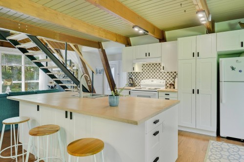 Cuisine - 1507 Rue Des Bécassines, Sainte-Adèle, QC - Indoor Photo Showing Kitchen With Double Sink