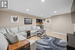 Recreation Room with Waterproof Laminate Flooring - 