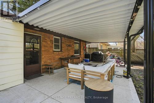 Covered Patio Area - 305 Stephen Street, London South (South B), ON - Outdoor With Exterior