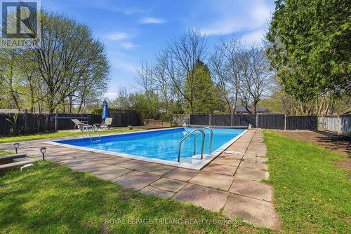 Inground Swimming Pool - 305 Stephen Street, London South (South B), ON - Outdoor With In Ground Pool With Backyard