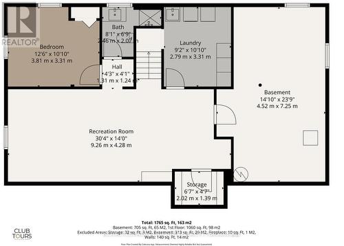 Floor Plan: Lower Level - 305 Stephen Street, London South (South B), ON - Other