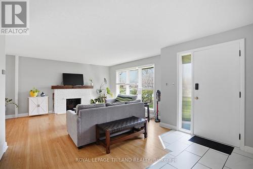 Main Floor: Living Room - 305 Stephen Street, London South (South B), ON - Indoor Photo Showing Living Room With Fireplace