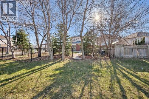 View of fenced yard - 649 Doon South Drive, Kitchener, ON - Outdoor