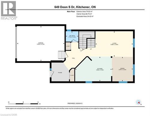 View of home floor plan - 649 Doon South Drive, Kitchener, ON - Other