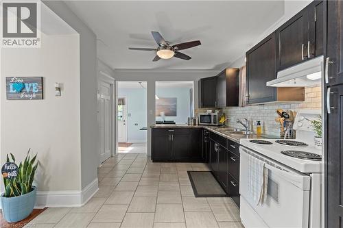 25 Mckinstry Street, Hamilton, ON - Indoor Photo Showing Kitchen With Double Sink