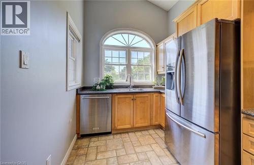 Upper unit - 2 Smetana Drive, Kitchener, ON - Indoor Photo Showing Kitchen With Double Sink