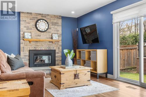 2474 Cavendish Drive, Burlington, ON - Indoor Photo Showing Living Room With Fireplace
