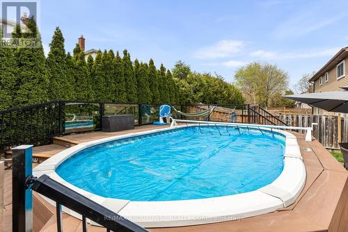 2474 Cavendish Drive, Burlington, ON - Outdoor With Above Ground Pool With Backyard