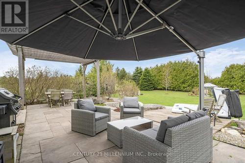 Built In Huge Umbrella - 9610 Sideroad 5 Side Road, Erin, ON - Outdoor With Deck Patio Veranda