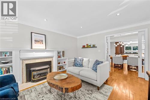 373 Torrance Street, Burlington, ON - Indoor Photo Showing Living Room With Fireplace