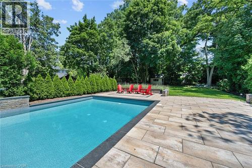 373 Torrance Street, Burlington, ON - Outdoor With In Ground Pool With Backyard