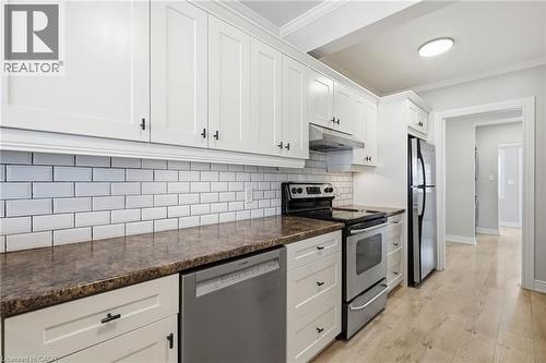Stainless steel appliances - 78 Glendale Avenue N, Hamilton, ON - Indoor Photo Showing Kitchen With Upgraded Kitchen