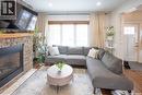 832 Algoma Avenue, Moose Jaw, SK  - Indoor Photo Showing Living Room With Fireplace 