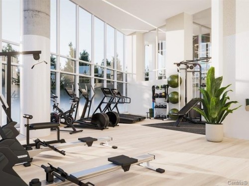 Exercise Room - 1102-100 Rue Murray, Montréal (Le Sud-Ouest), QC - Indoor Photo Showing Gym Room