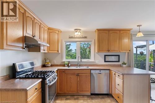 413294 Baseline Road, Durham, ON - Indoor Photo Showing Kitchen With Double Sink