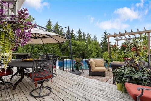 413294 Baseline Road, Durham, ON - Outdoor With Deck Patio Veranda