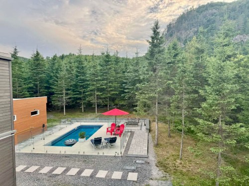 Vue - 2250 Ch. De L'Étang, Sainte-Adèle, QC - Outdoor With In Ground Pool