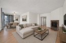 Salon - 301-4476 Rue Ste-Catherine O., Westmount, QC  - Indoor Photo Showing Living Room With Fireplace 